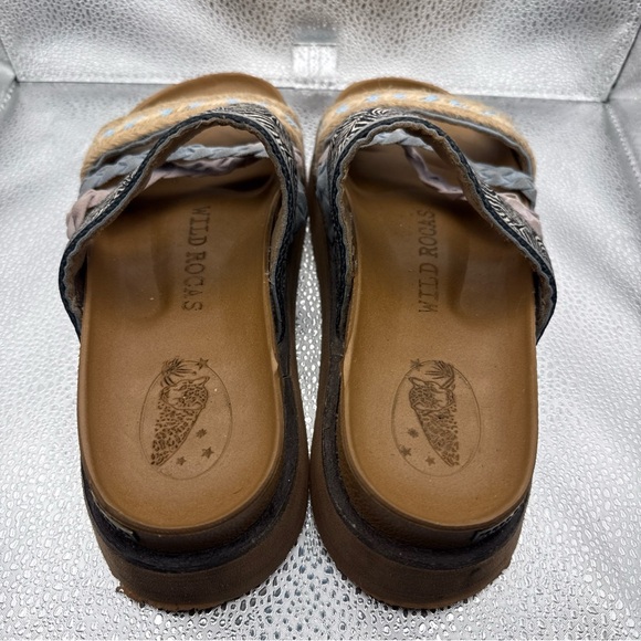 Stylish Multi-Color Sandals with Braided Straps - Picture 3 of 10